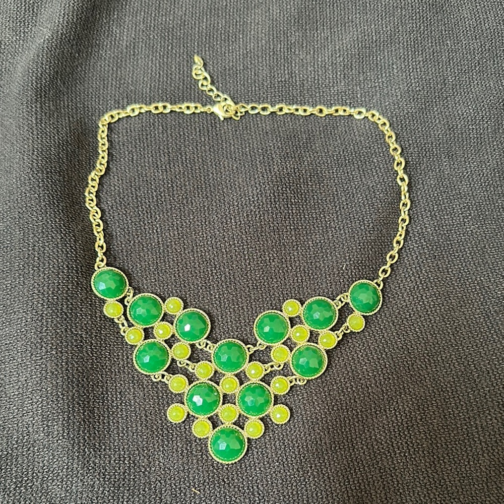 Green Statement Necklace